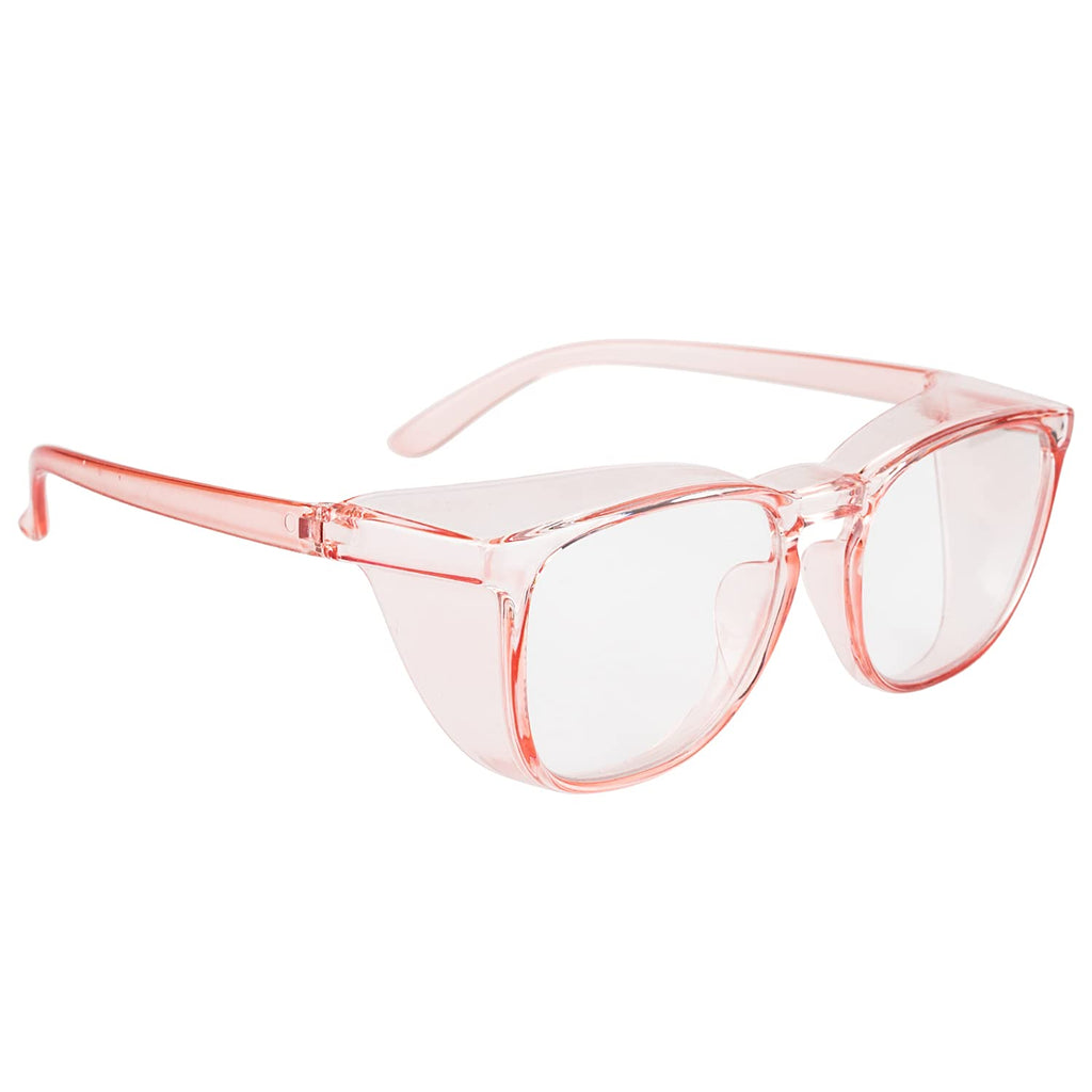 B.ANGEL Safety Glasses Safety Goggles Anti Fog, Blue Light Glasses for Men Women (Pink)