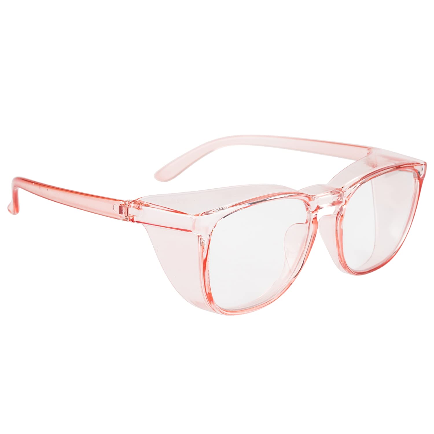 B.ANGEL Safety Glasses Safety Goggles Anti Fog, Blue Light Glasses for Men Women (Pink)