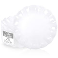 LIYH White Plastic Plates, 20 Pieces, Reusable, Unbreakable, Scalloped, Microwave & Dishwasher Safe 10 Inch