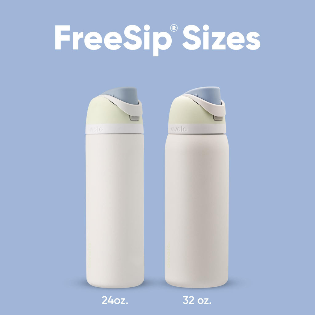 Owala FreeSip Insulated Stainless Steel Water Bottle with Straw for Sports and Travel, BPA-Free, 32oz, Iced Breeze