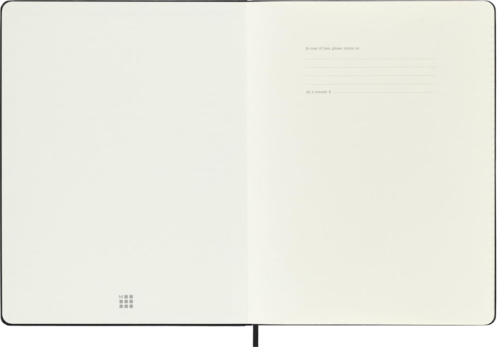 Moleskine Classic 18 Month 2025-2026 Weekly Planner, Hard Cover, XL (7.5" x 10"), Black, 208 pages
