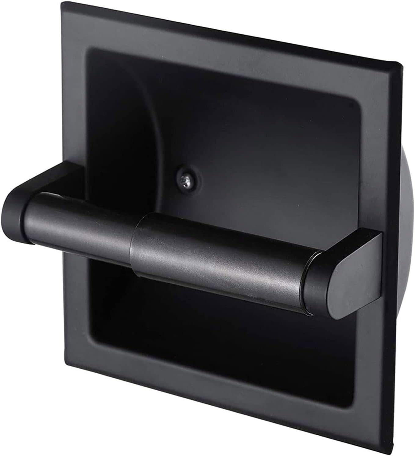 Recessed Toilet Paper Holder,Wall Toilet Paper Holder, Brushed Nickel Recessed Toilet Tissue Holder Includes Rear Mounting Bracket