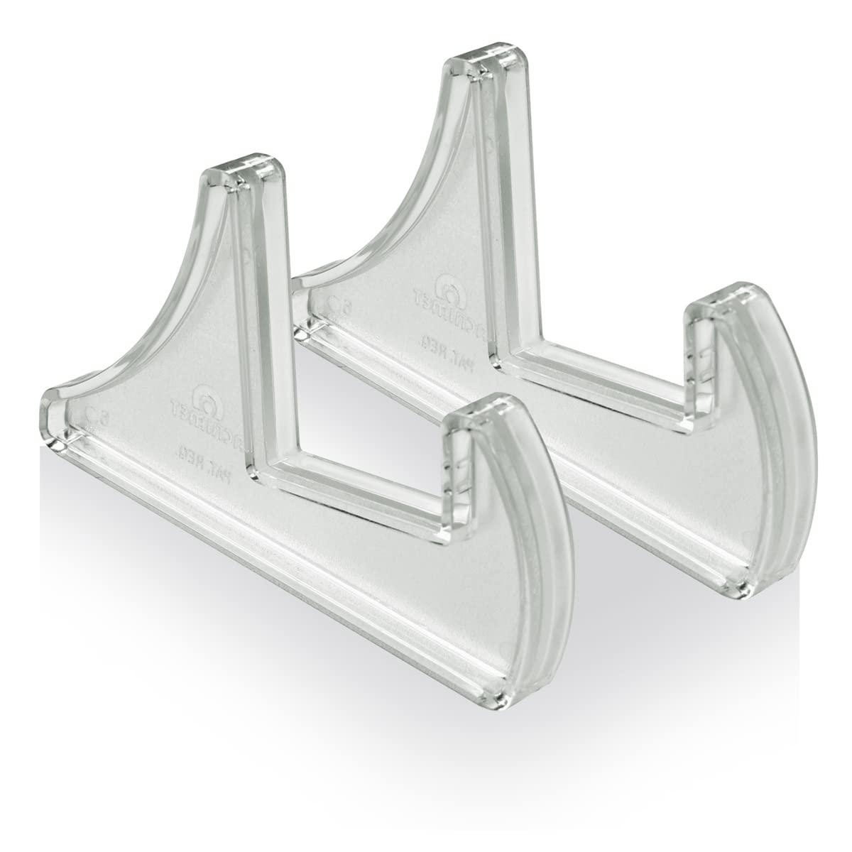Acrimet Pocket File Holder Vertical Design Brochure Display (for Wall Mount or Countertop Use) (Removable Supports Included) (Letter Size) (Crystal Color)