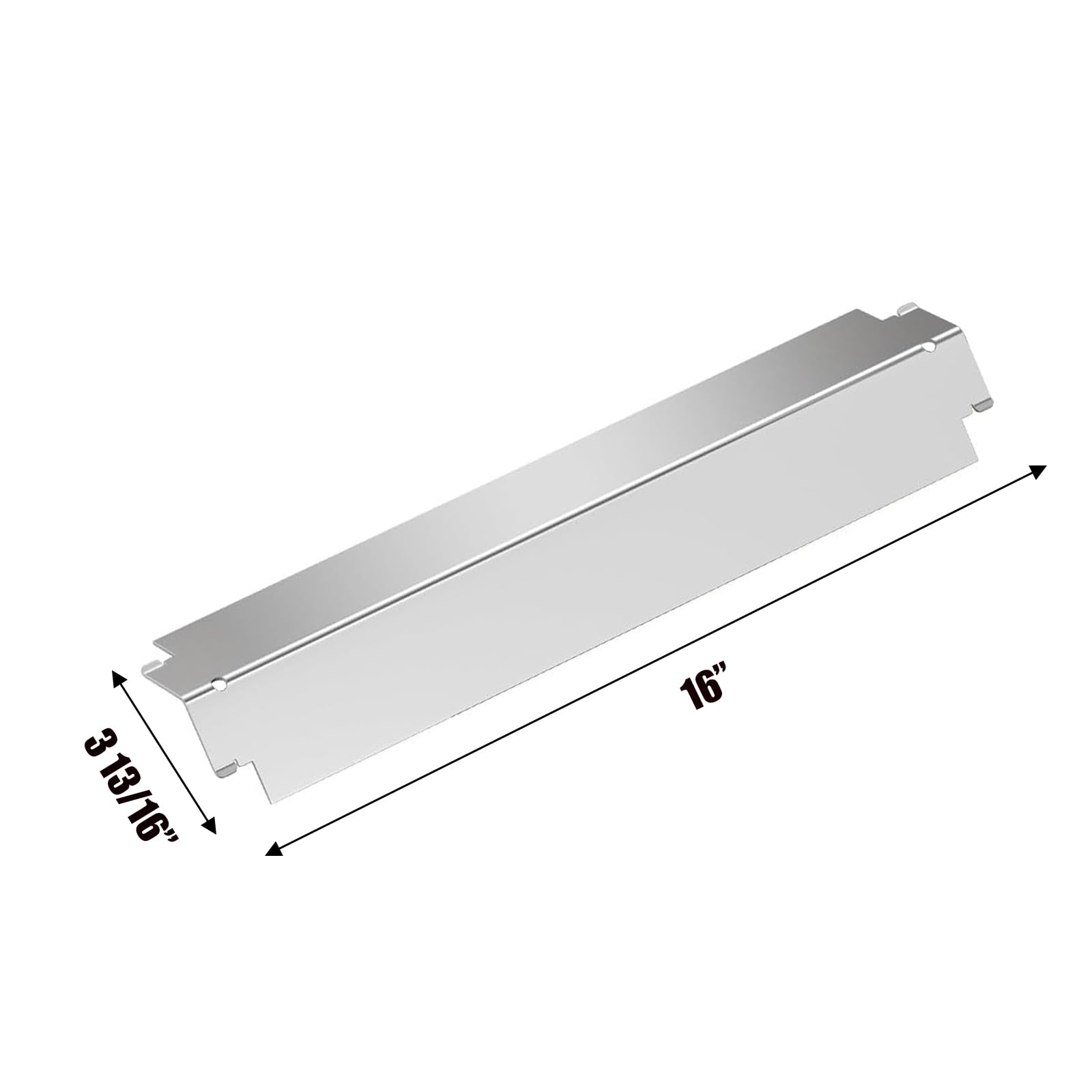 4-pack Stainless Steel Heat Plate Replacement for Select Gas Grill Models, Charbroil and Others (16" x 3 13/16")