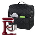 ZUYYON Stand Mixer Dust Proof Cover, Kitchen Mixer Accessories with Pockets and Handle, Fits for Bowl Lift 4.5-Quart and 5-Quart, Waterproof(Black)