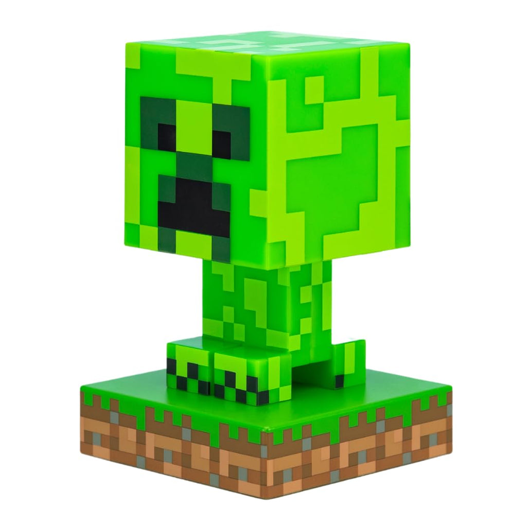 Minecraft Creeper Light, 3D Lamp - Officially Licensed Night Light - 12 cm Tall, Battery Powered, Gaming Room & Bedroom Decor for Minecraft Gamers | Paladone