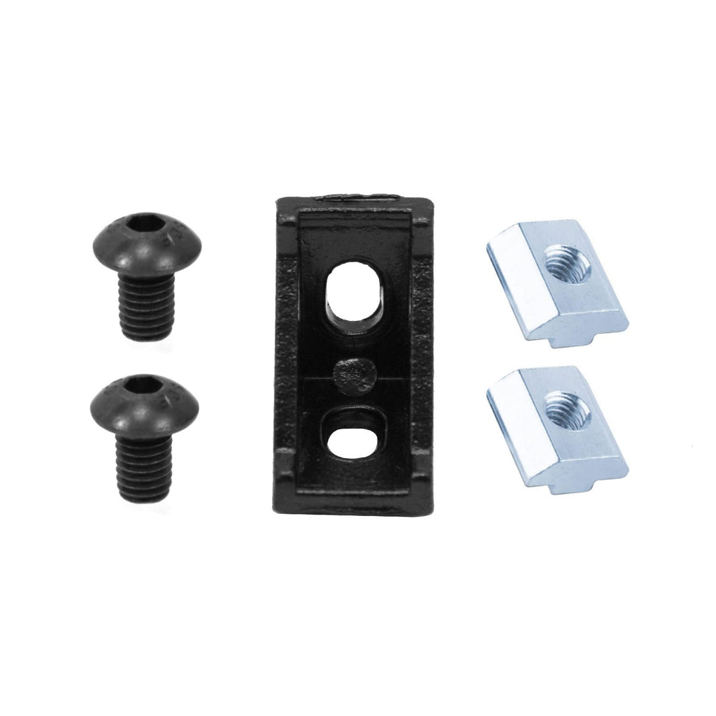 SeekLiny 26Pcs 2028 Corner Brackets Set with 52Pcs M5 T Slot Nuts, 52Pcs M5x8mm Hex Socket Cap Screw and 2Pcs M3 Wrench for 2020 Series Aluminum Extrusion Profile Black