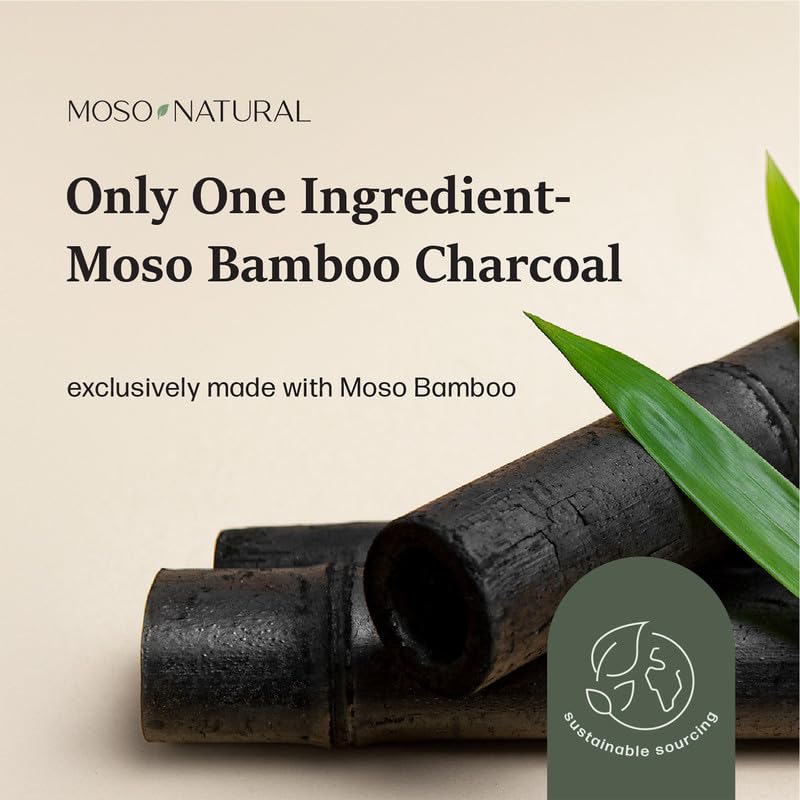 Moso Natural Air Purifying Bag 300g. A Scent Free Odor Eliminator for Closets, Bathrooms, Laundry Rooms, Pet Areas. Premium Moso Bamboo Charcoal Odor Absorber. Freestanding Design.