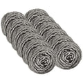Platinum Crown Heavy-Duty Stainless Steel Wool Scouring Sponges – Rust-Resistant, Long-Lasting, for Pots, Pans, Grill, Oven & Kitchen Cleaning Invidual Packed– 12 Pack 44grams Each