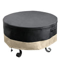 Stanbroil 36 Inch Round Fire Pit Cover - Fire Pit Table Cover, Patio Furniture Cover - Full Coverage Cover with Durable and Water Resistant Fabric, Black