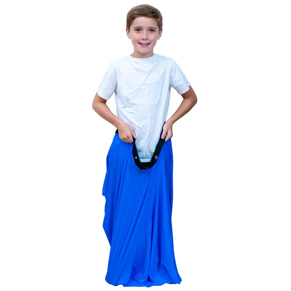 Sensory Sox Stretchy Body Socks Full-Body Wrap to Relieve Stress, Hyposensitivity Great for Boys, Girls with Autism, Anxiety (Small 47"x27", Blue)