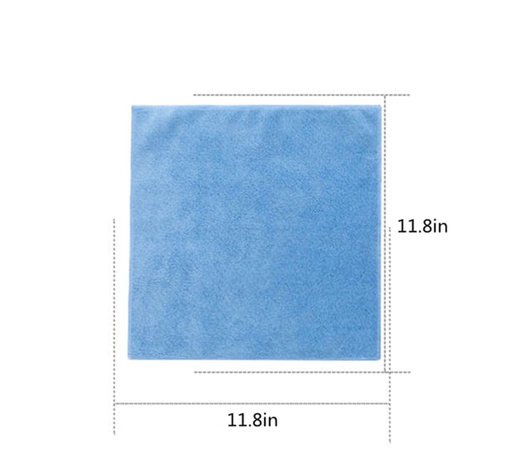 YSLON Rubber Cleaning Gloves Kitchen Dishwashing Glove 2-Pairs And Cleaning Cloth 2-Pack,Waterproof Reuseable.(Medium)