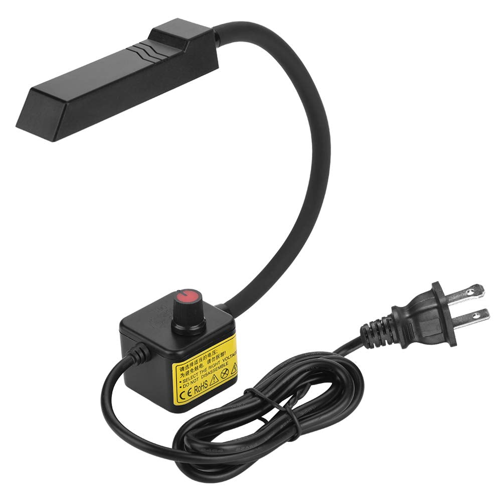 Sewing Machine Light LED Lighting, 30 LEDs Gooseneck Lamp with Magnetic Mounting Base 110V-220V for Use on Studio, Lathes, Drill Presses, Workbenches(US Plug)