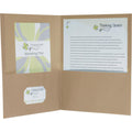 Oxford 78542 Twin Pocket Portfolios, Recycled, Natural, 25/Box