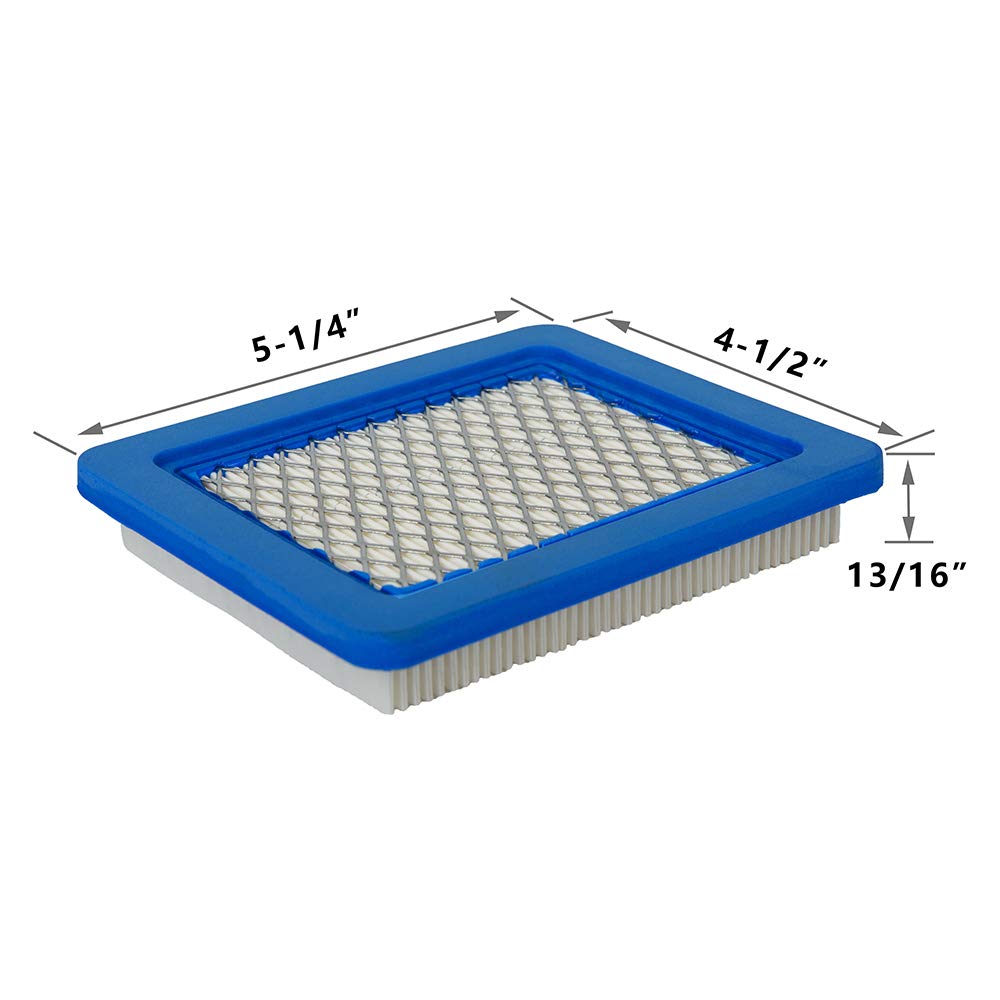 HEYZLASS 10 Pack 491588S Air Filter, Compatible with 491588 4915885 Flat OEM Air Cleaner Cartridge, Lawn Mower Air Filter