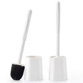 Toilet Brush and Holder Set, 2 Pack Toilet Bowl Cleaner Brush with Long Handle for Bathroom Drip-Proof Deep Cleaning