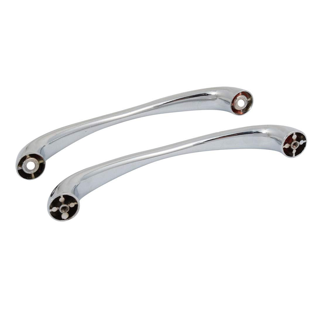 uxcell 1 Pair 145mm Hole Center Zinc Alloy Door Handle Back to Back Polished
