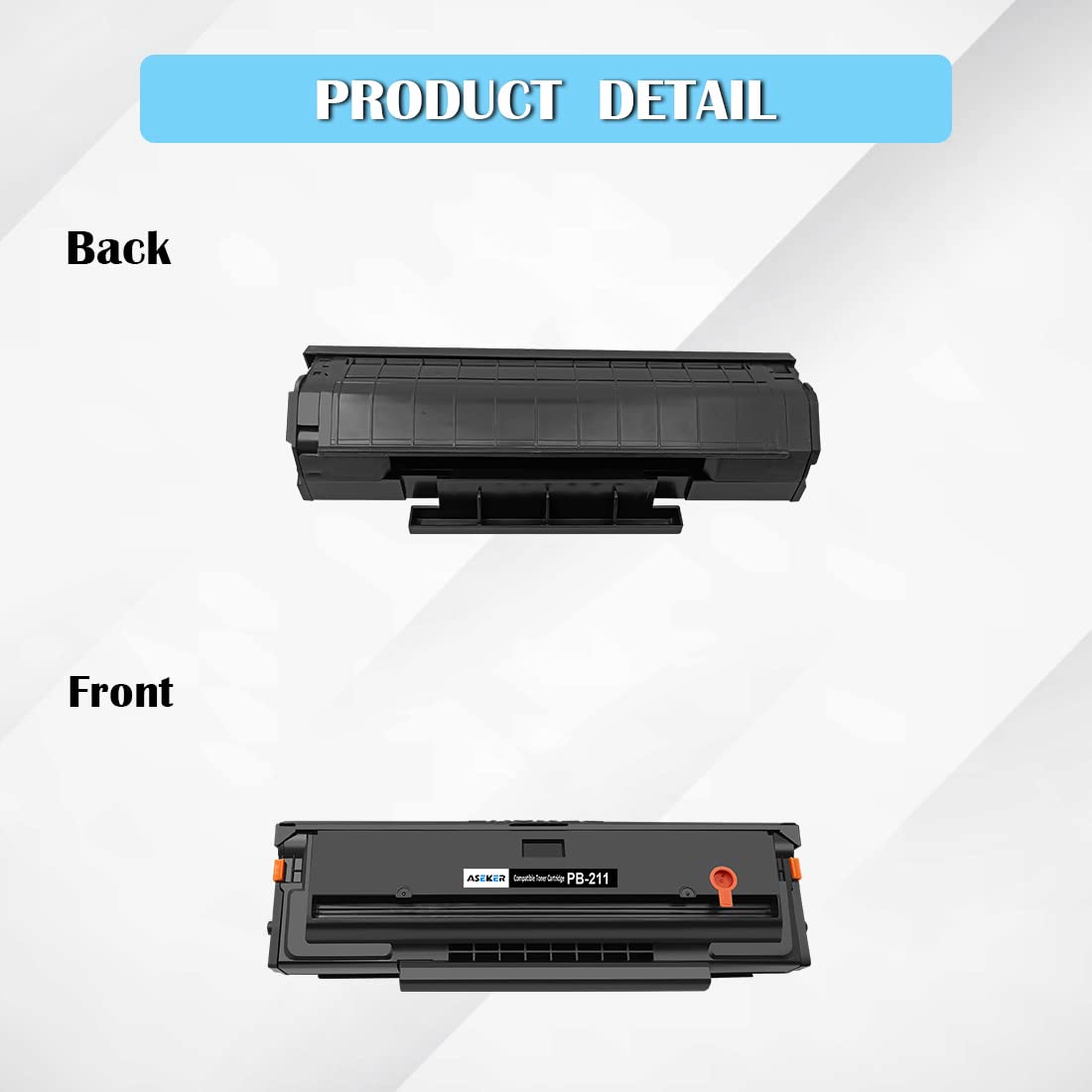 Asker PB-211 PB211 PB-211EV PB211EV PB 211 Toner Cartridge Black 1600 Pages Compatible for P2500W P2502W M6500NW M6550NW M6600NW M6552NW M6602NW Printer ( Black, 1-Pack )