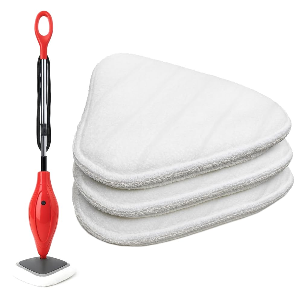 Hildbrandt Clean Co. 3 Steam Pocket Mop Pads Compatible Micro Fiber Replacement Pad for Dirt Devil AD50000 PD20000 PD20000B