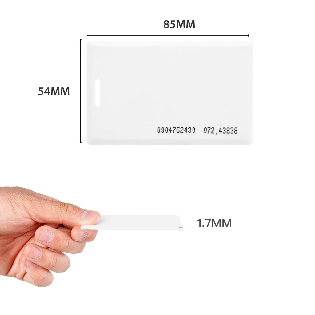 RFID Cards for Time Clock TC1 TC2 MB1 MB2 - Thin RFID Proximity Employee Badges for HapAttend H1 H2 H3 Time Clocks Small Business (10 Pack)