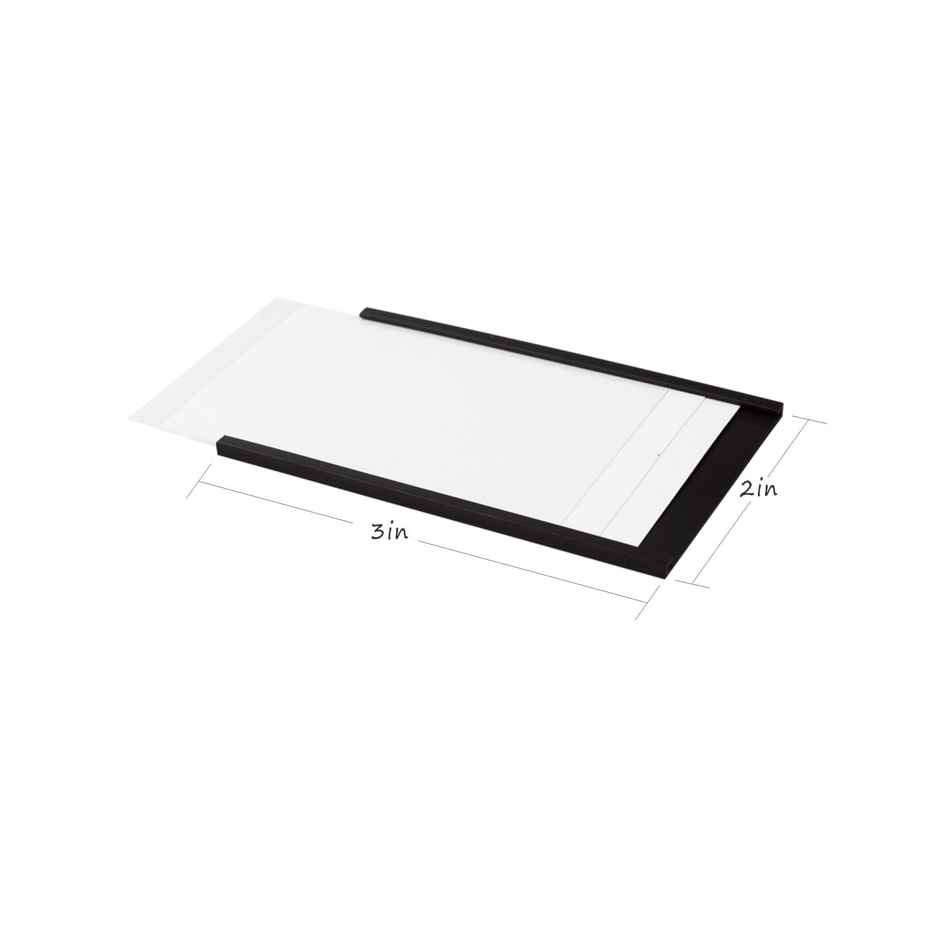 Realth Magnetic Label Holders 2'' x 3'' 30 Pack, Magnetic File Cabinet Labels with Paper Inserts and Clear Plastic Protectors, Magnetic Labels for Shelving and Metal Racks