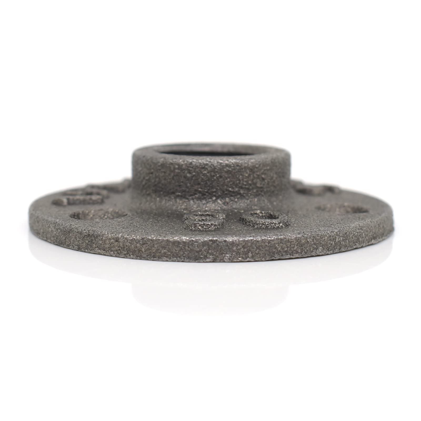 GKYZBB 10pcs 3/4″ Floor Flange,Home malleable Metal Pipe Fittings for Industrial Retro Style,Pipe Flange with Threaded Holes for DIY Projects/Furniture/Shelf Decoration (3/4)