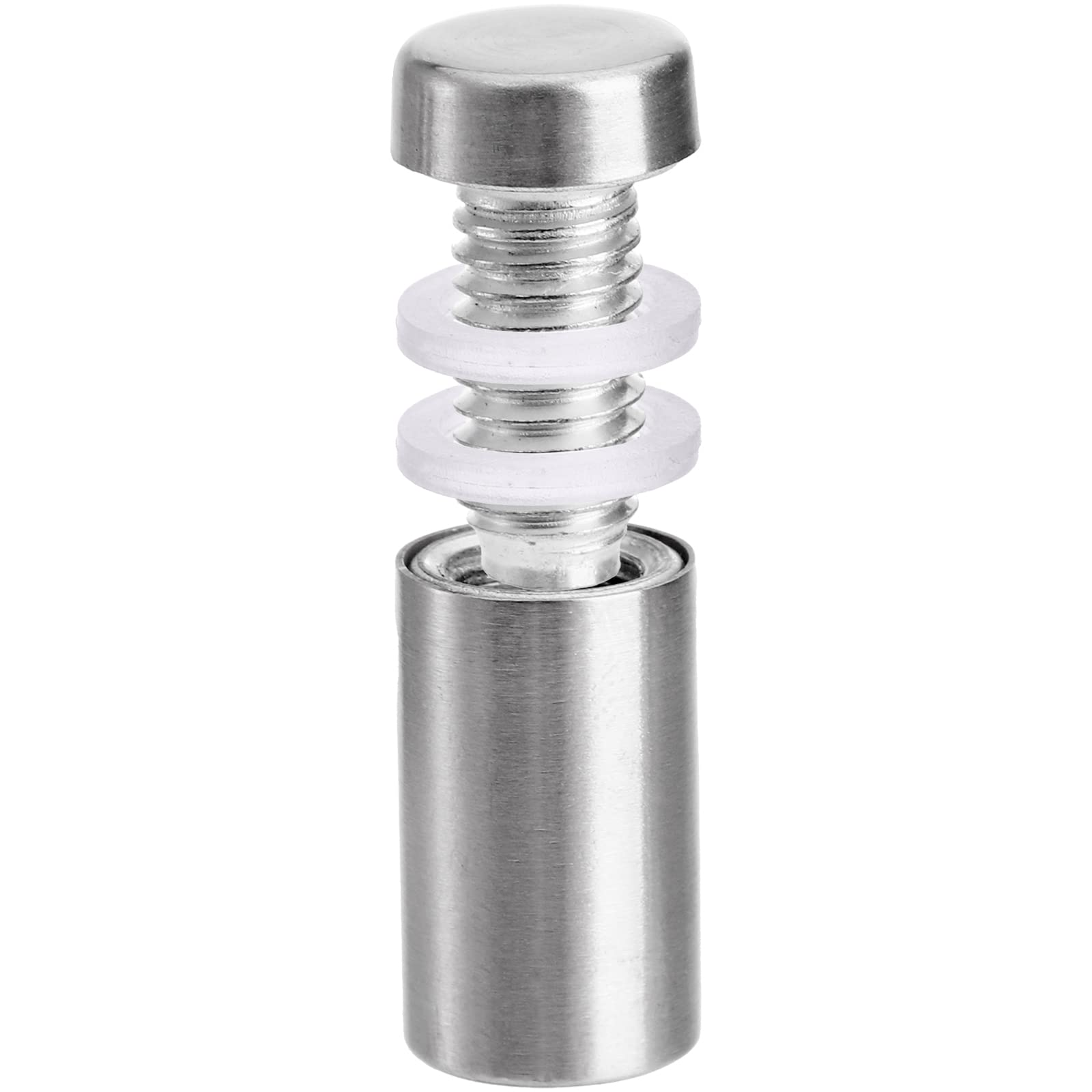 Coloch 60 Pcs Stainless Steel Standoff Screws, 1/2x1 Inch Mounting Glass Hardware Advertising Wall Standoff Sign Holders Screws for Hanging Acrylic Picture Frame, Glass Mounting, Office, Supermarket