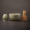 TANG PIN Matcha Set - Match Bowl and Whisk, 15 OZ, Matcha Scoop | Matcha Whisk Stand (Chasen Holder) - 4pc Perfect Matcha Kit for Matcha Tea Ceremony