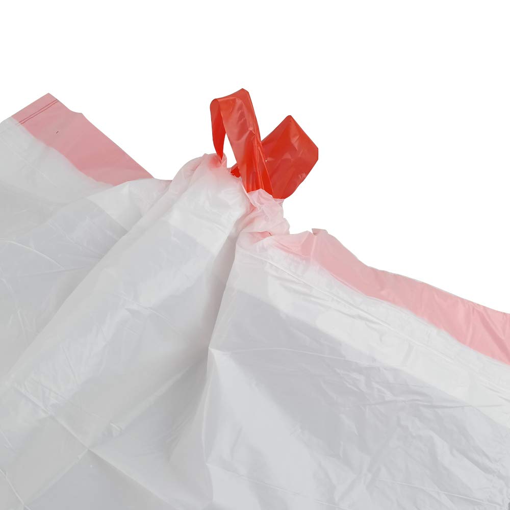 CadineUS 3 Gallon Drawstring Trash Bags, Drawstring Garbage Bags, 120 Bags