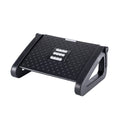 Techson Desk Footrest, Office Massage Texture and Roller Foot Rest with Non-Slip Legs, Ergonomic Adjustable 6 Height Tilting Foot Stool for Home, Office