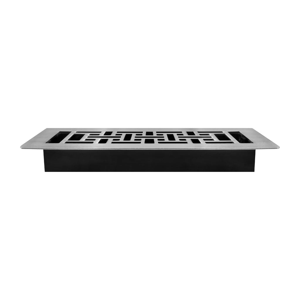 Decor Grates LAJH310-NKL Oriental *NEW* Low Profile Floor Register, 3x10 Inches, Brushed Nickel