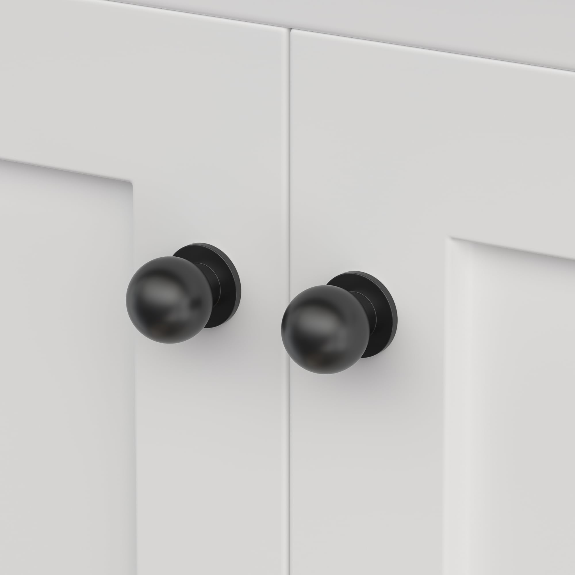 goldenwarm 10 Pack Cabinet Knobs Black Knobs for Cabinet Black Cabinet Knob Dresser/Drawer/Kitchen Cabinet Cupboard Hardware Diameter: 1Inch(25mm)