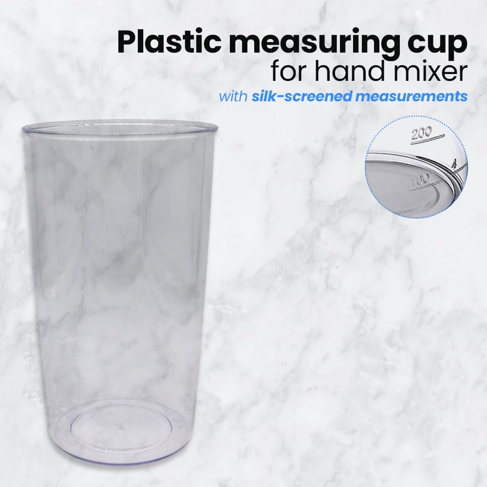 Anakel Home Measuring Cup of Plastic with Measurements for Hand Blenders | Kitchen Essentials 0.6L for Blending and Measuring food