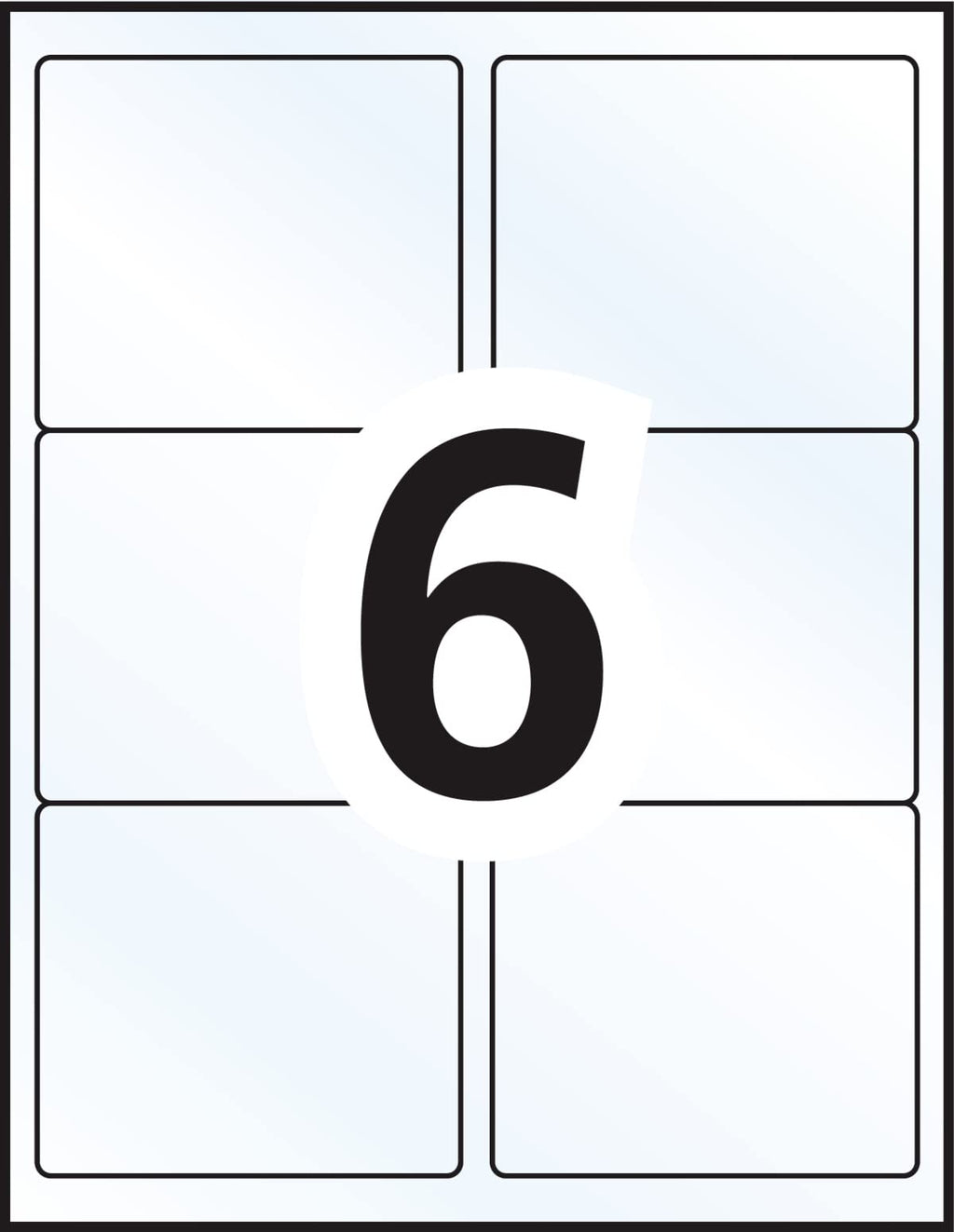 Avery Clear 3-1/3" x 4" Shipping Labels with Easy Peel for Laser/Inkjet Printers, 3-1/3" x 4", Glossy Clear, Rectangle, 60 Labels, Permanent (7664) Made in Canada