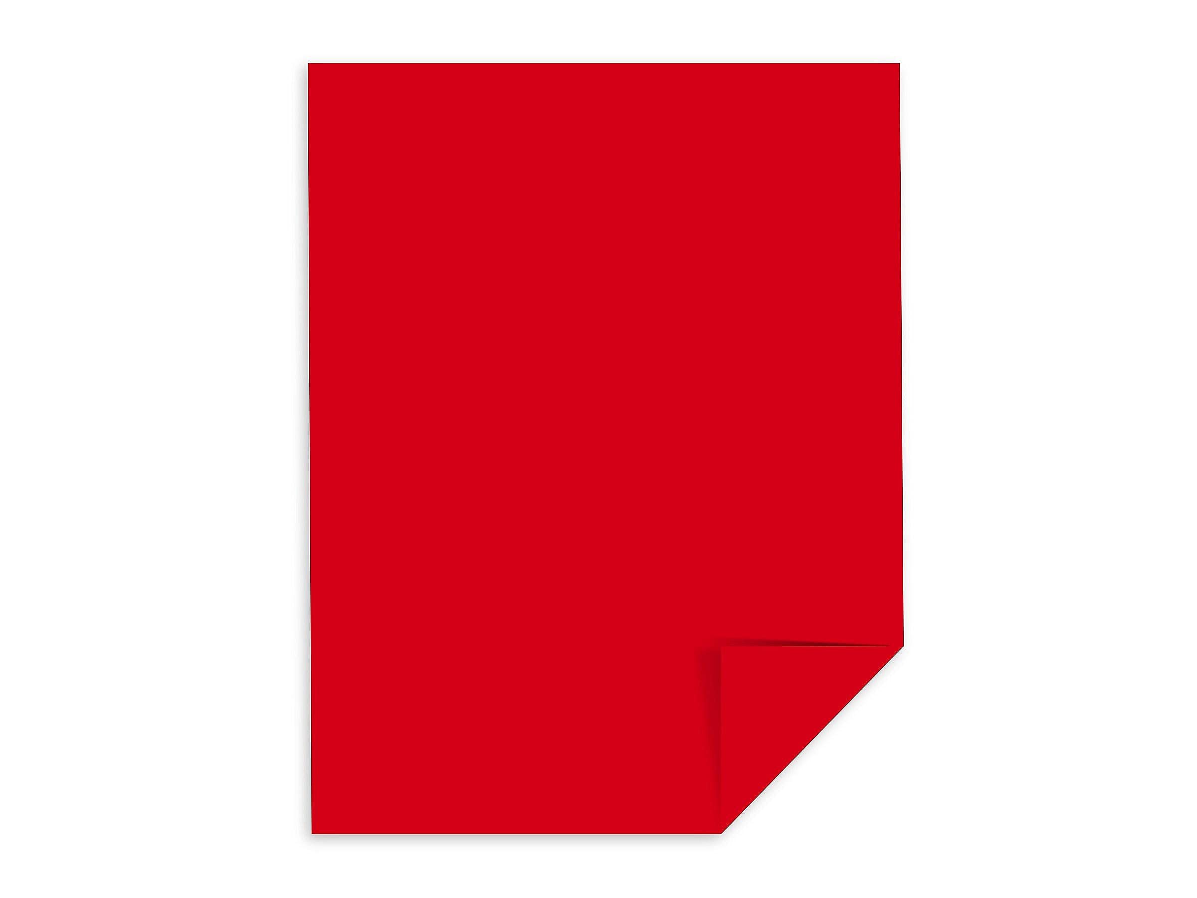 Neenah 21558 Astrobrights Premium Color Paper, 24 lb, 8.5 x 11 Inches, 500 Sheets, Re-Entry Red