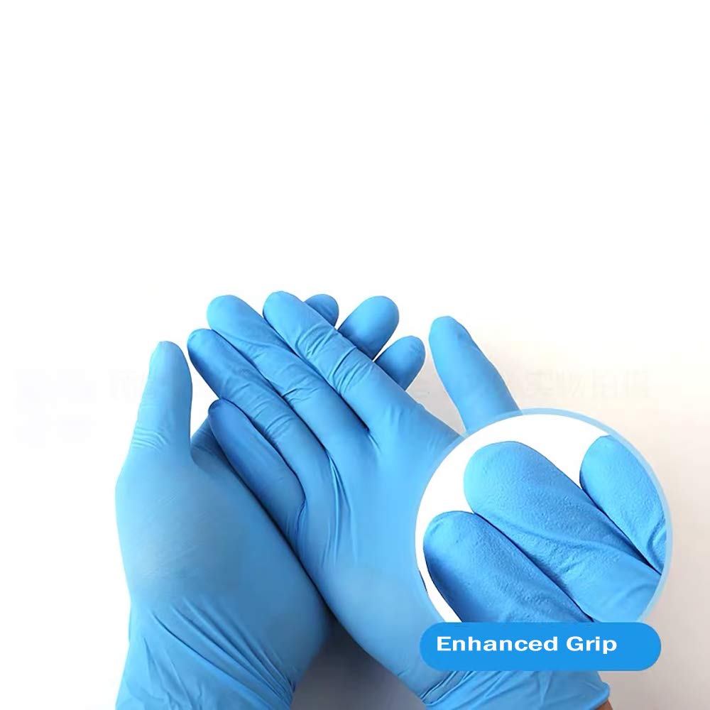 Multipurpose Disposable Nitrile Gloves for Kids of 5-12 Years Students, Powder Free, Latex Free, Textured Finger, Crafting, Painting,Gardening, Cooking, Cleaning(50PCS- Blue)
