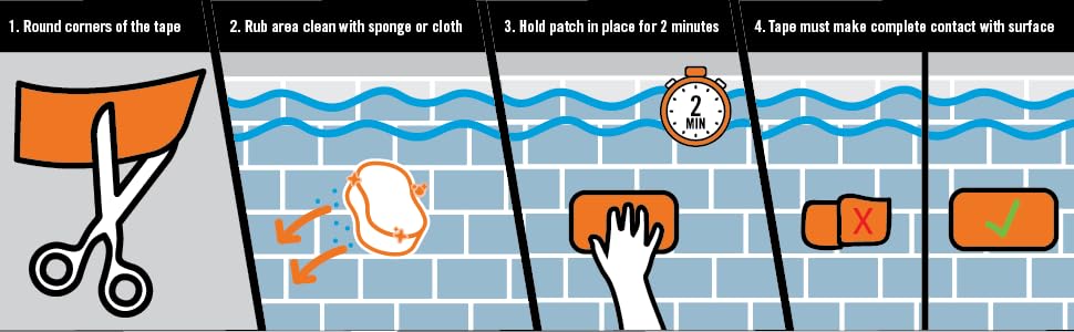 Gorilla Waterproof Patch & Seal Tape, Heavy-Duty, Instantly Seals, Works Underwater, Indoor/Outdoor, Flexible Permanent Bond, 4 in x 8 ft, Clear, 1 Pack