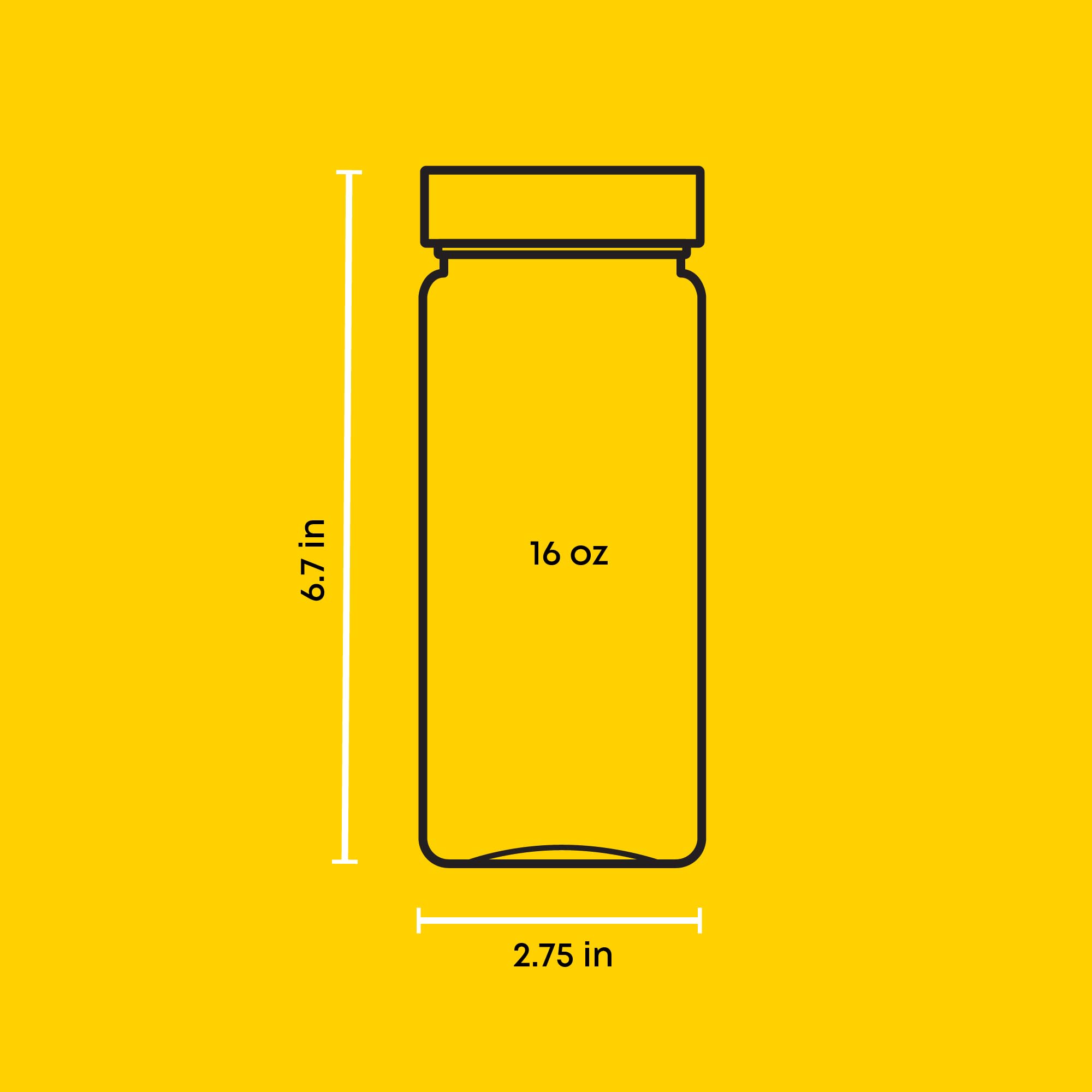 JoyJolt Glass Bottles, 16 oz Set of 8 With Caps and Labels for Fridge. Containers for Juice, Cold Brew, Smoothies