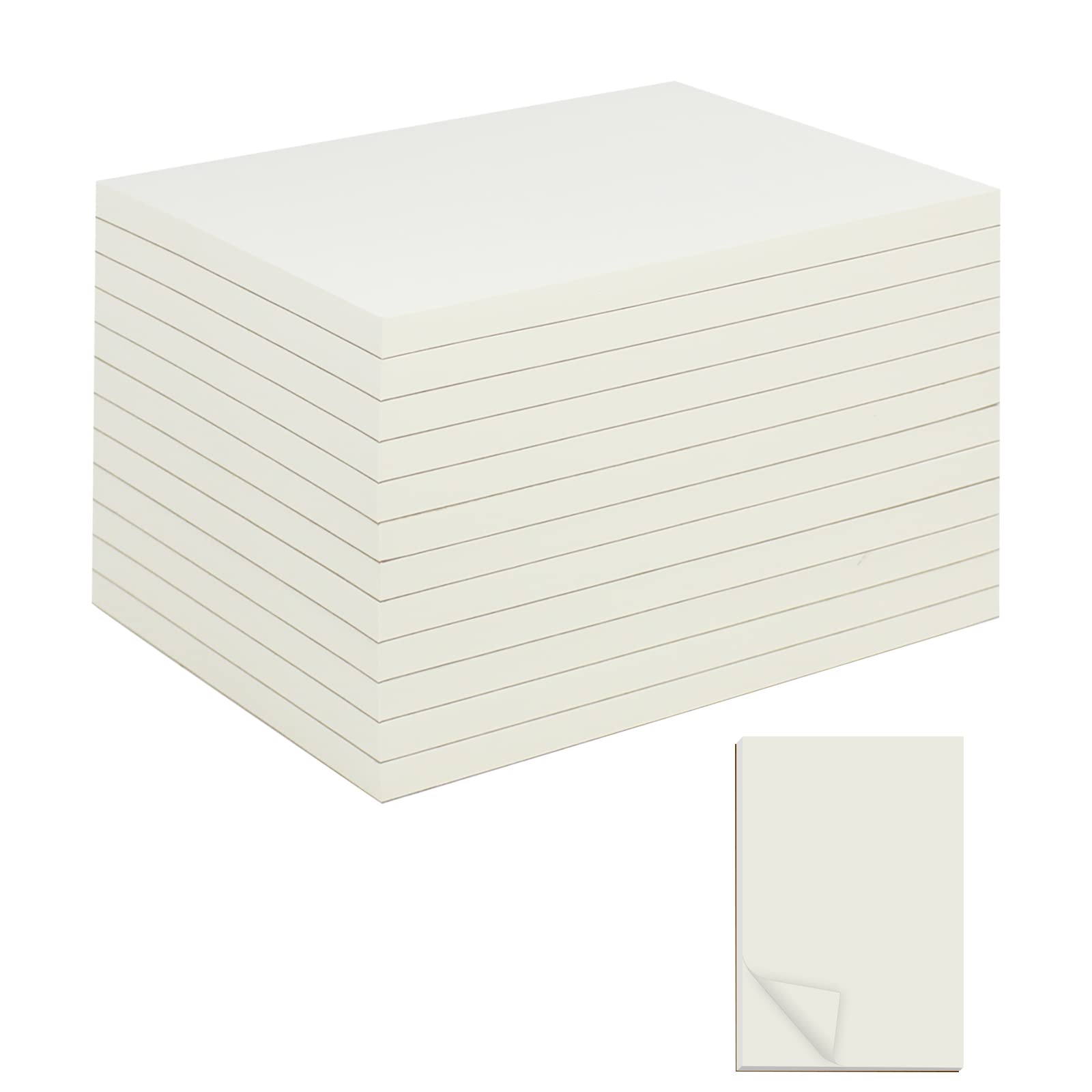 suituts 12 Pads 5.5X8.5 Inch Memo Pads/Scratch Pads/Writing Pads, Blank Note Pads Bulk for Office, School, Business Work (Total 1200 Sheets)
