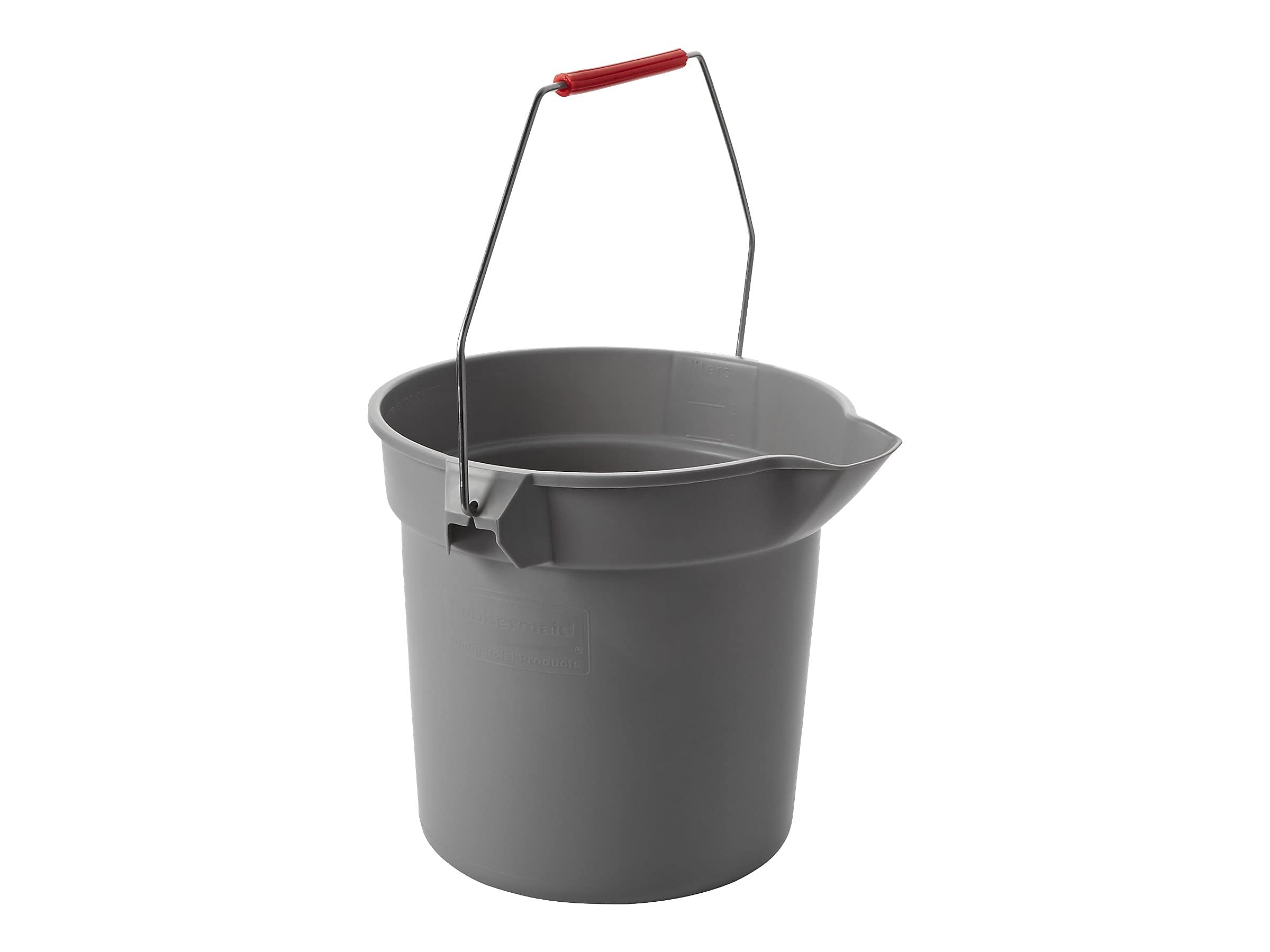 Rubbermaid Commercial Products BRUTE 10-Quart Round Bucket, Grey
