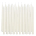 flamecan Ivory Taper Candles, Set of 20 Unscented and Smokeless 10 Inch Candles Long Burning, Paraffin Wax with Cotton Wicks for Burning Approxinately 7-8 Hours Time (F2023008)