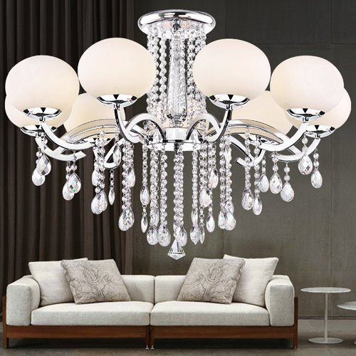 Fushing 20Pcs Hanging Crystals for Chandeliers, Crystal Chandelier Crystals Prisms Glass Teardrop Beads (38mm, Clear)