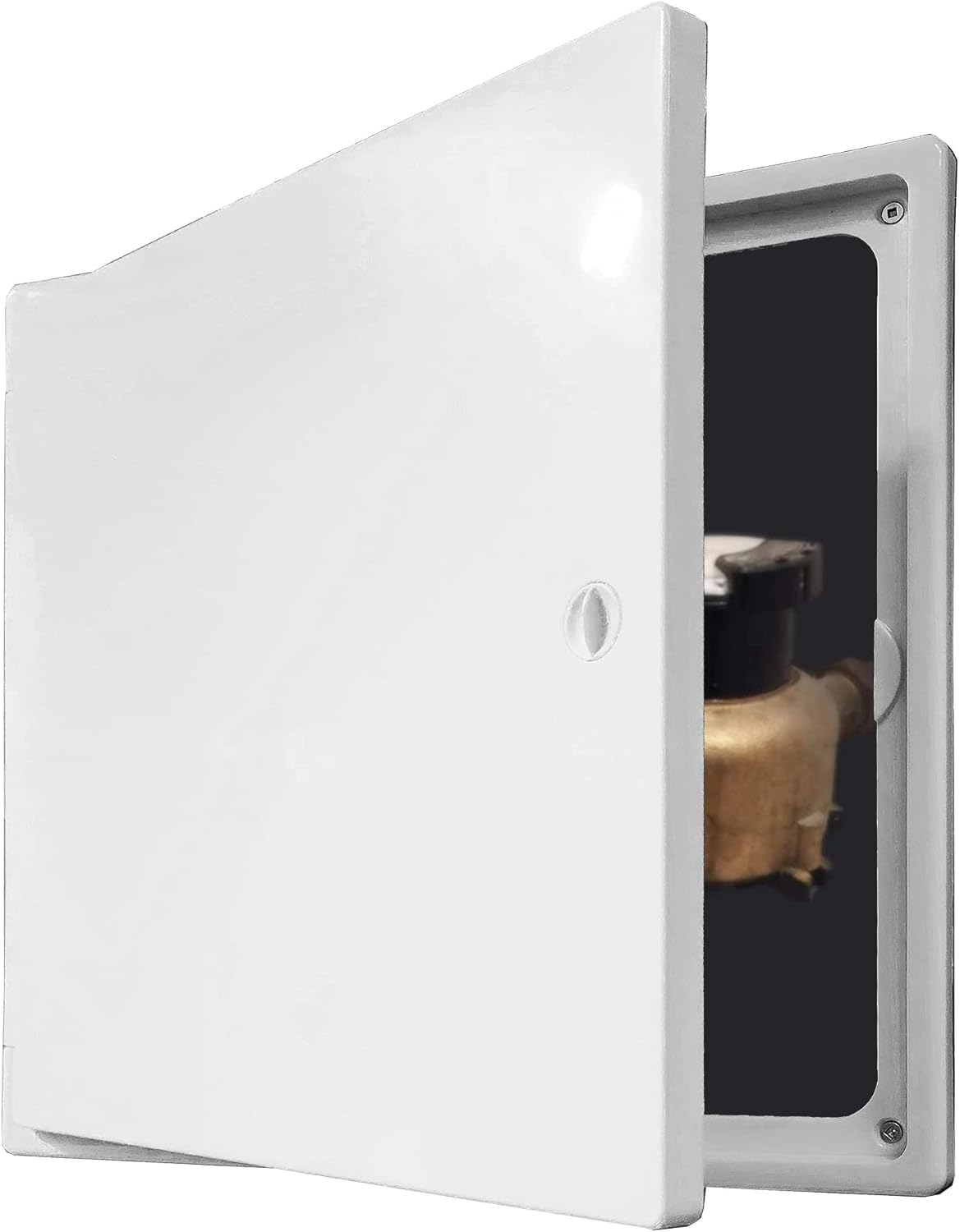 EASY-EXS Access Panel with Door for Drywall Wall Ceiling Electrical and Plumbing Service Hole Cover Plastic White (1, Large 12x12)