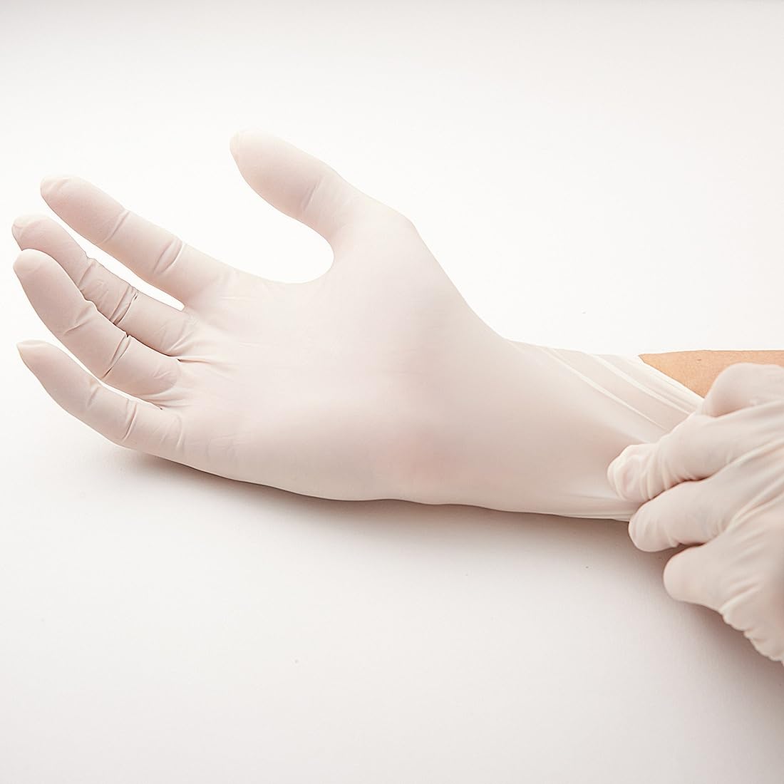 ForPro Professional Collection Disposable Nitrile Gloves, Chemical Resistant, Powder-Free, Latex-Free, Non-Sterile, Food Safe, 4 Mil, White, Small, 100-Count