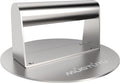 Burger Press, 6.3 Inch Stainless Steel Smash Non-Stick Smooth Hamburger Bacon Grill Press Perfect for Flat Top Griddle Cooking