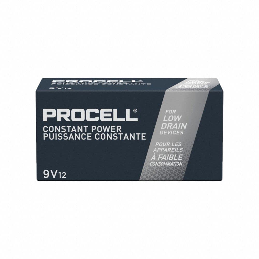 Procell Alkaline Constant Power 9V, Pack of 12
