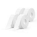 SUPVAN E10 & E11 & E16 Label Maker Tape, 4 Rolls 15mm x 6m Genuine Continuous Laminated Thermal Label Tape Refill, Waterproof Oilproof Child-Safe Durable Auto Detect Labels, Black on White