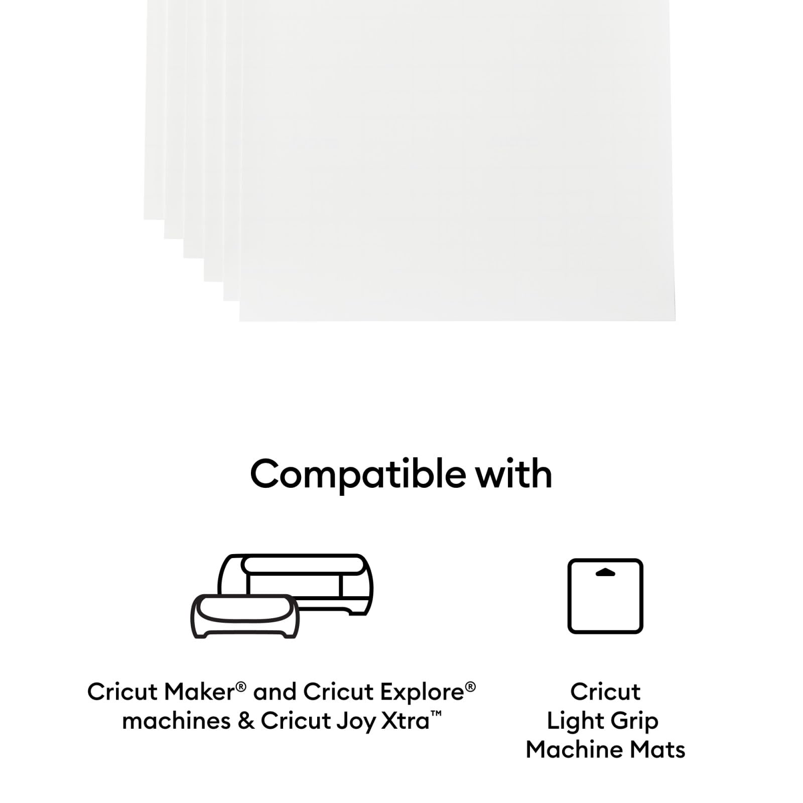 Cricut Printable Vinyl, 40 Transparent Sheets (8.5" x 11") - Compatible with Inkjet Printers - for Joy Xtra, Explore, & Maker Machines