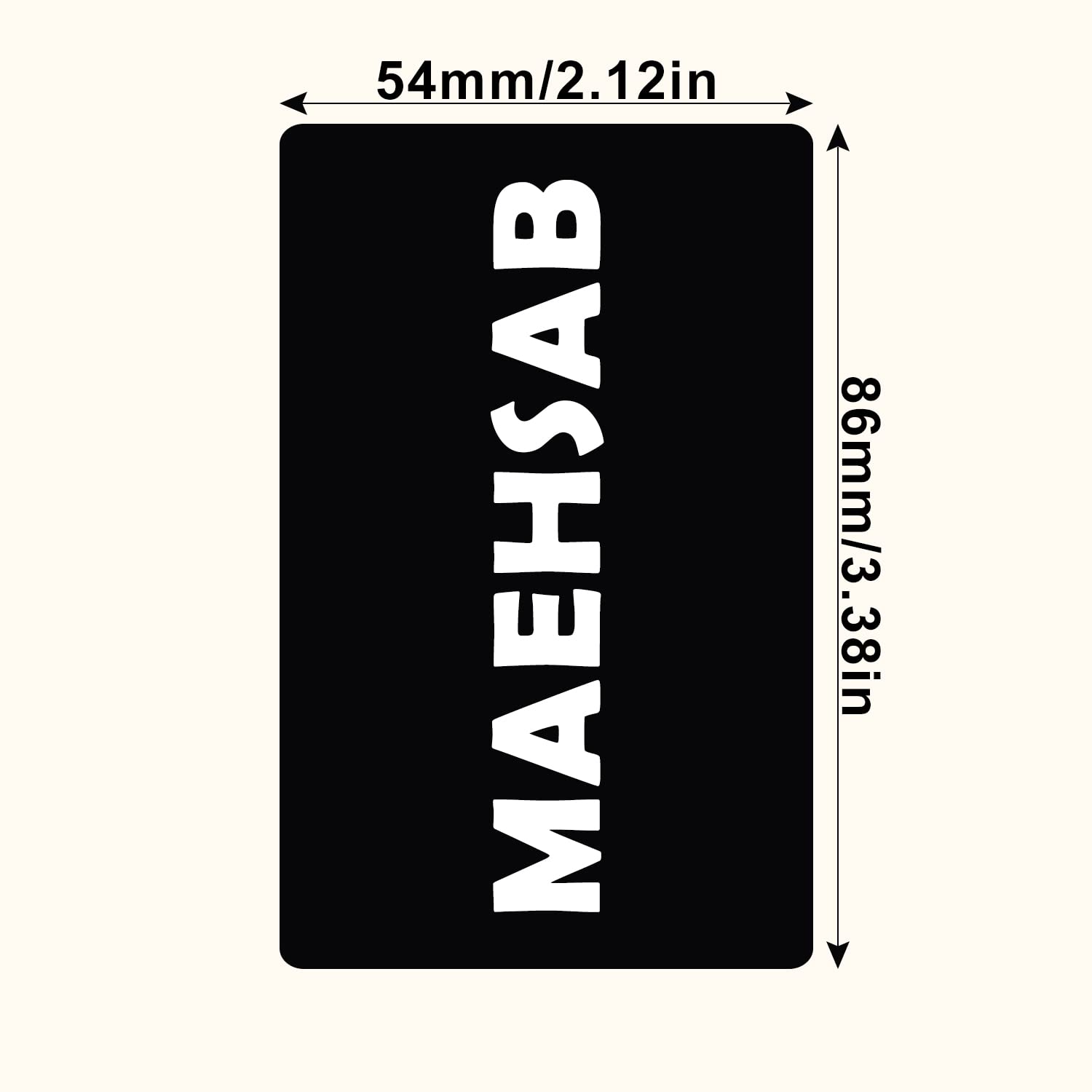 100 Pcs Blank Metal Business Cards, MaehSab 0.2mm Aluminum Laser Engraved Black Name Card, Metallic Office Name Cards DIY Gift, VIP Cards DIY (86 x 54 mm)