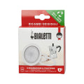 Bialetti 3 Gaskets (Rubber Rings) 1 Filter Plate Replacement for Moka 6 Cup